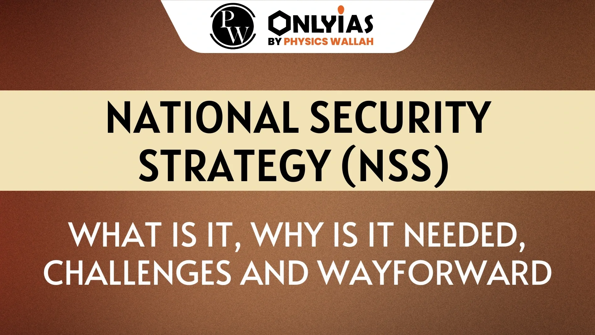 National Security Policy and Strategic Planning